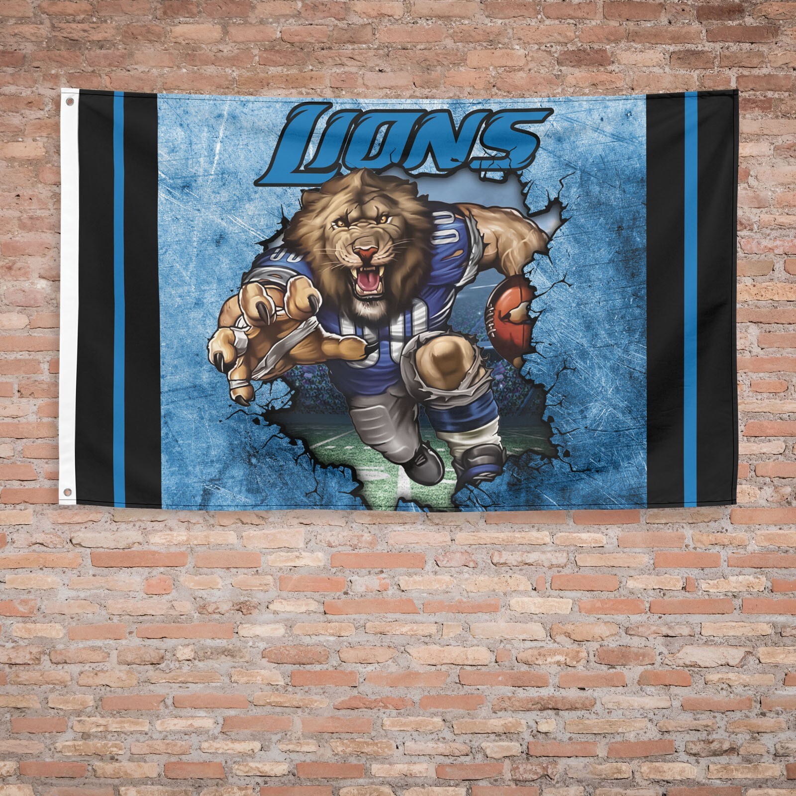 Detroit Lions Flag Banner - 3x5 Feet