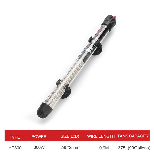 Submersible Aquarium Fish Tank Heater - 25W to 300W Adjustab...