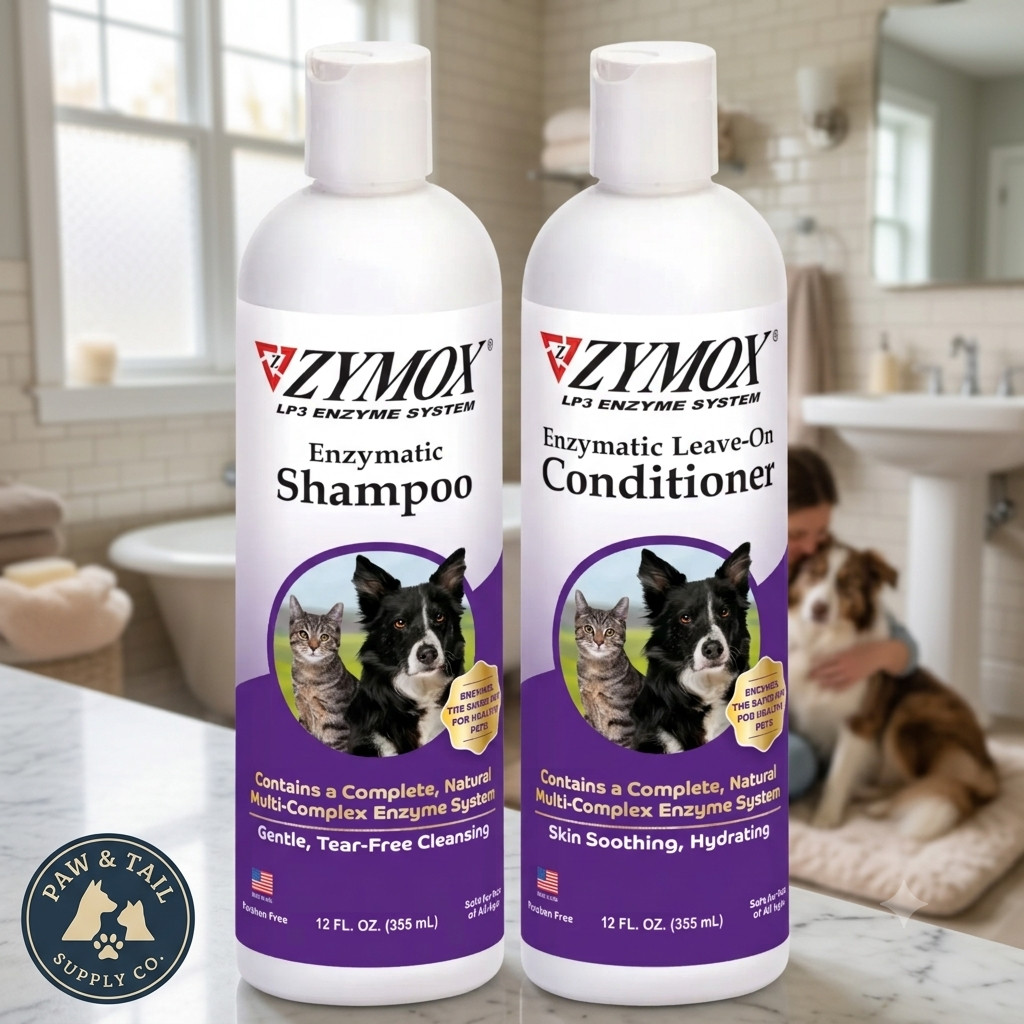 Zymox Enzyme & Vitamin D3 Shampoo & Conditioner Rinse Combo...