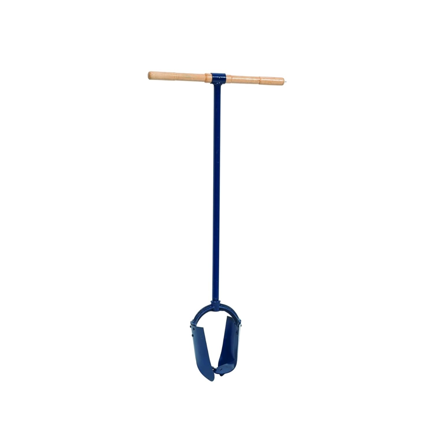 Steel Auger Tool, 6 Inch Diameter, Hardwood Handle