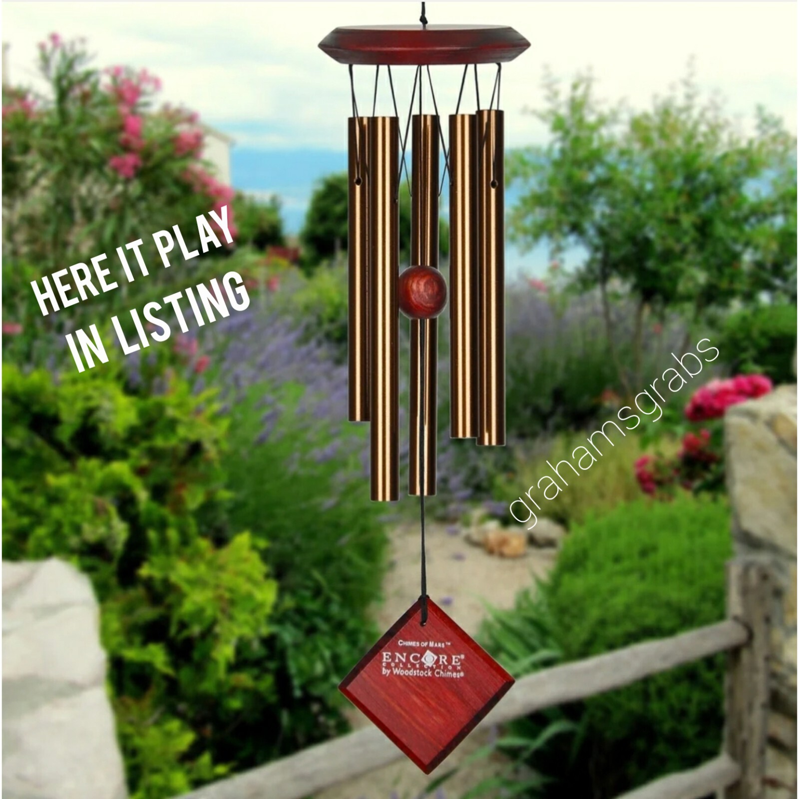 Woodstock Mars Bronze Wind Chime DCB17 - 17" Gift Box