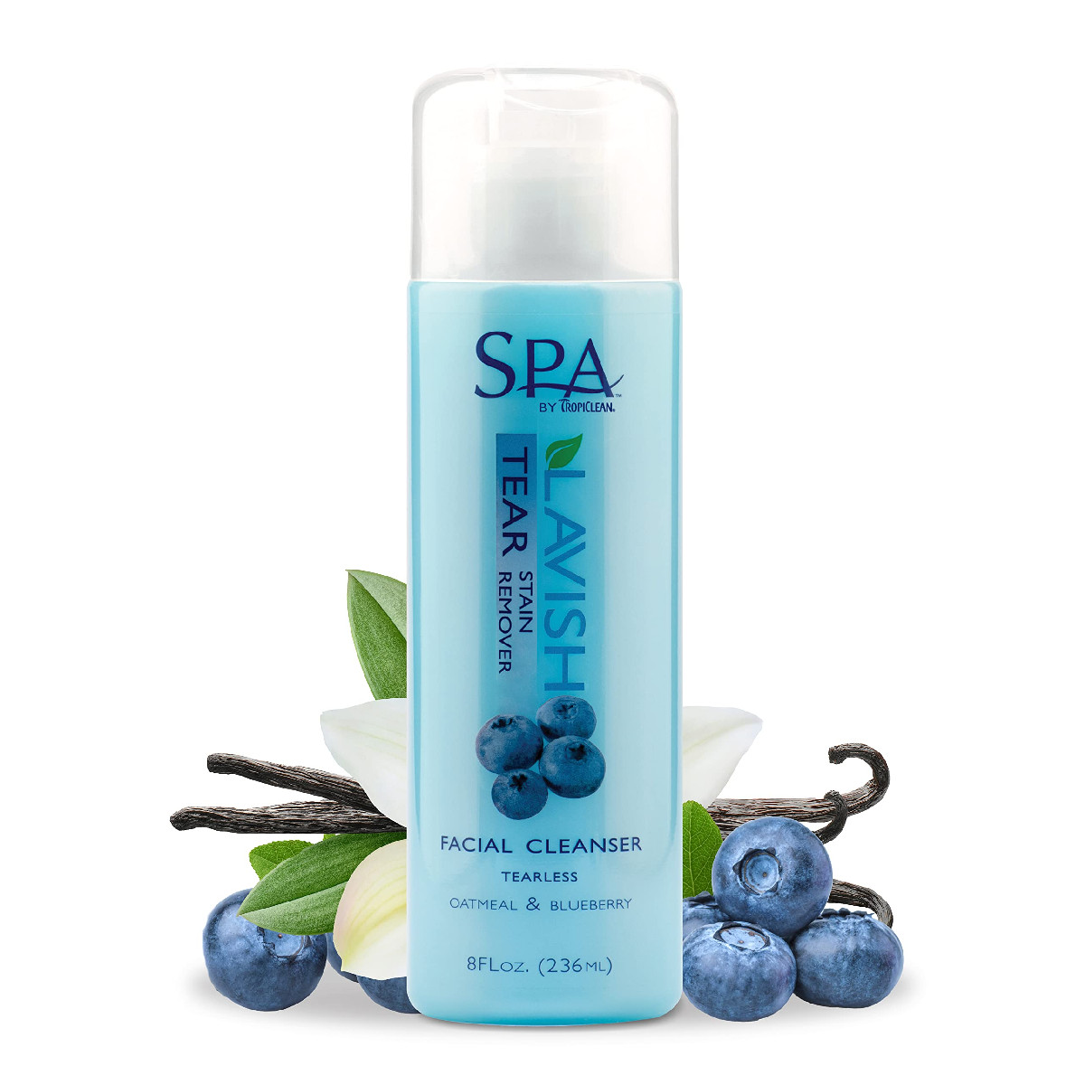 Tropiclean Blueberry Facial Shampoo Odor Remover for Dogs