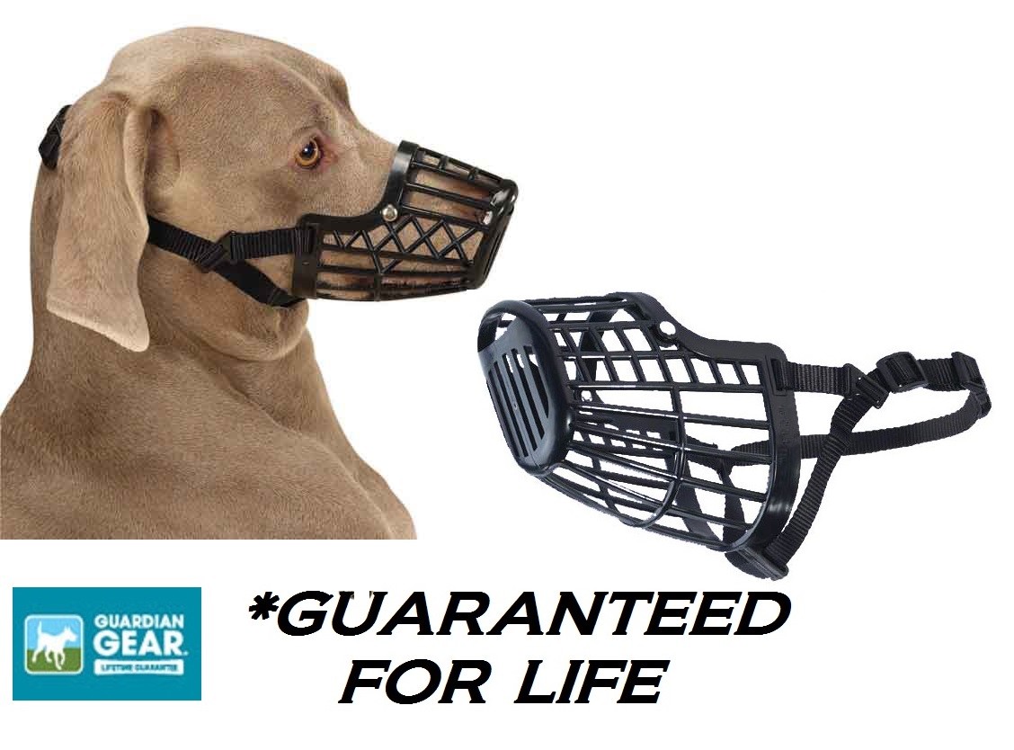 Guardian Gear XL Dog Heavy Duty Basket Muzzle - Quick Fit/Re...