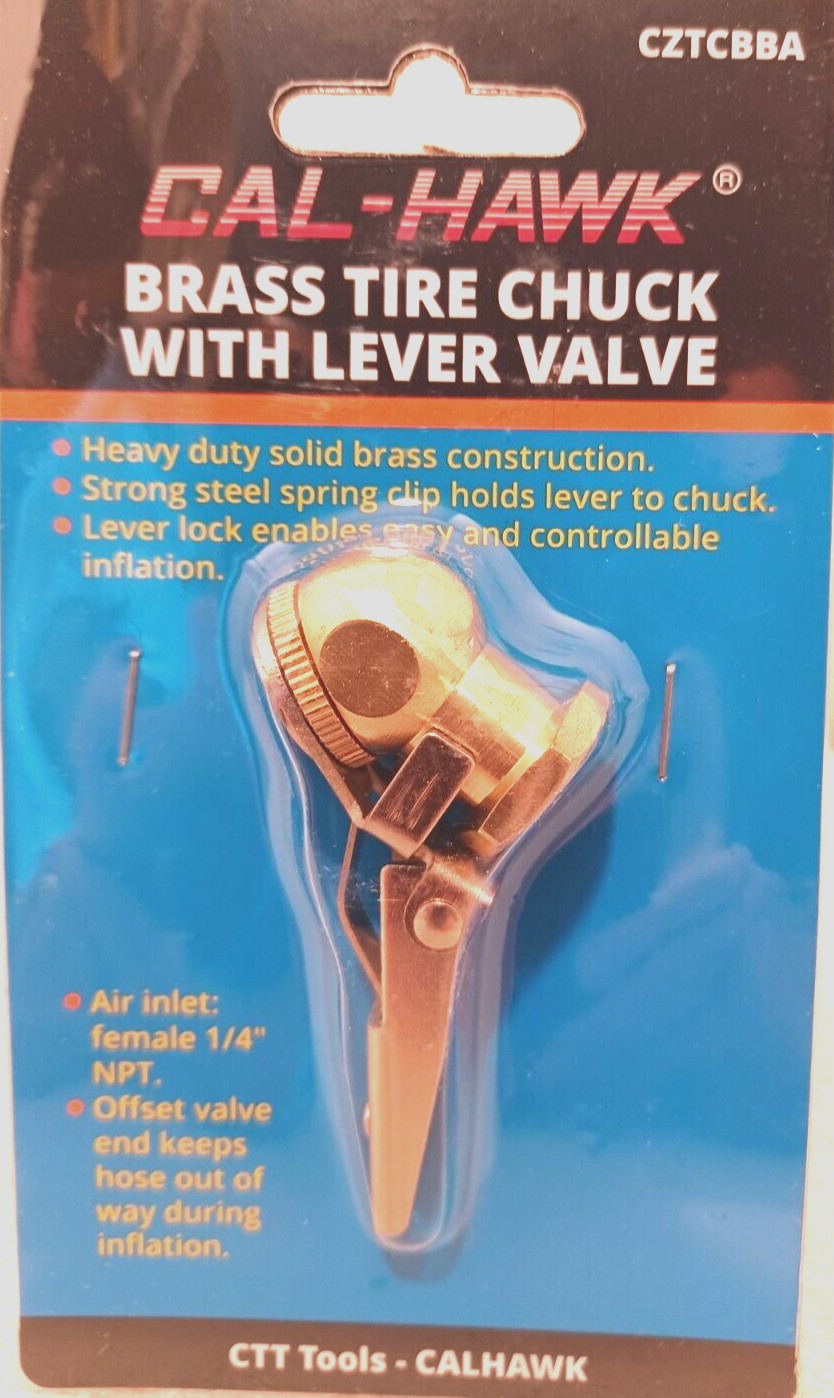 Brass Tire Air Chuck Clip - 1/4" NPT