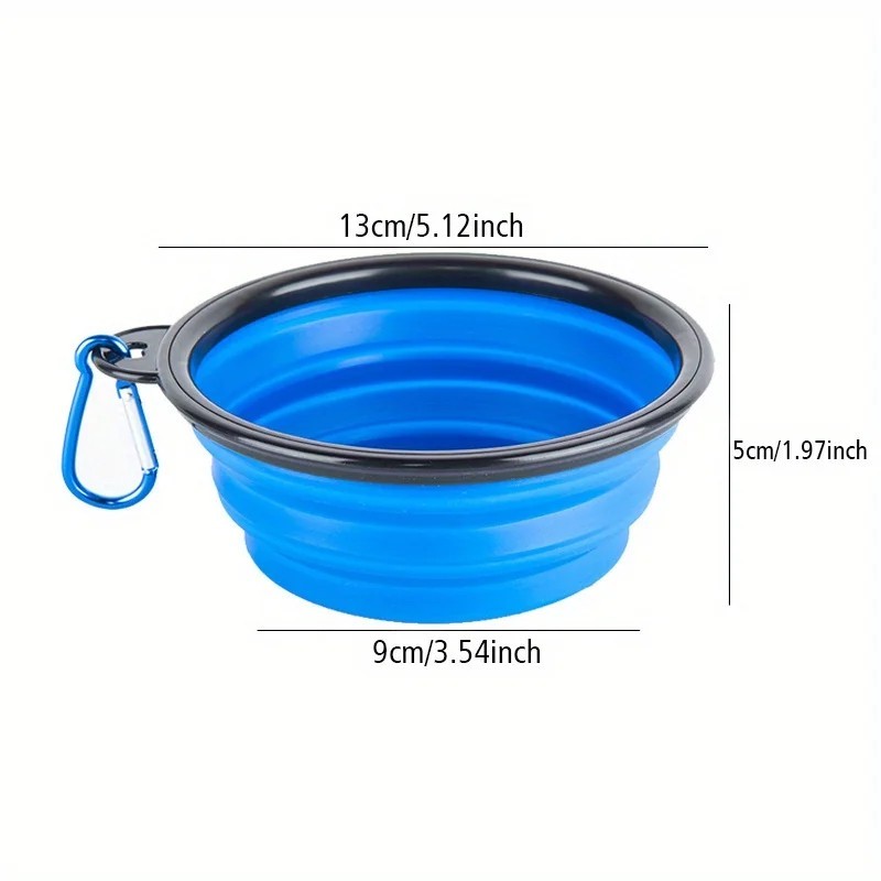Portable Travel Collapsible Foldable Pet Bowl (10 oz)