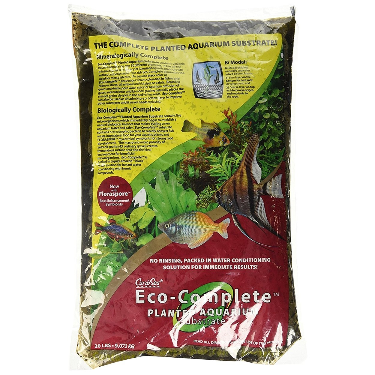 Caribsea Eco-Complete Red Planted Substrate 20lb