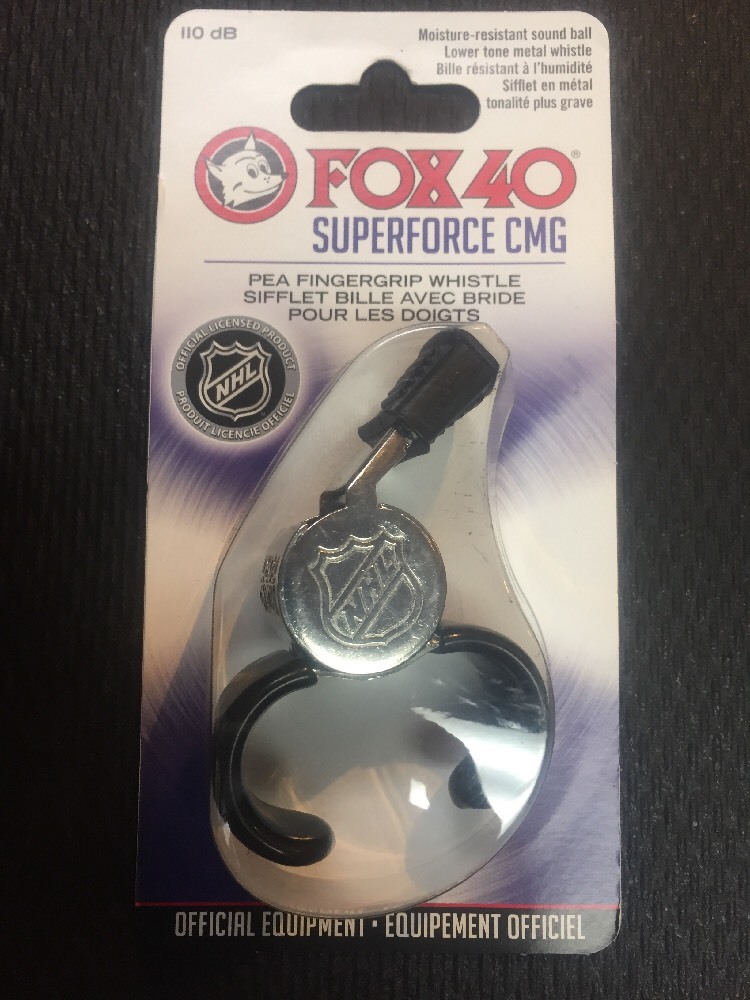 NHL Fox 40 Hockey Referee Grip Whistle Finger Soccer Grip