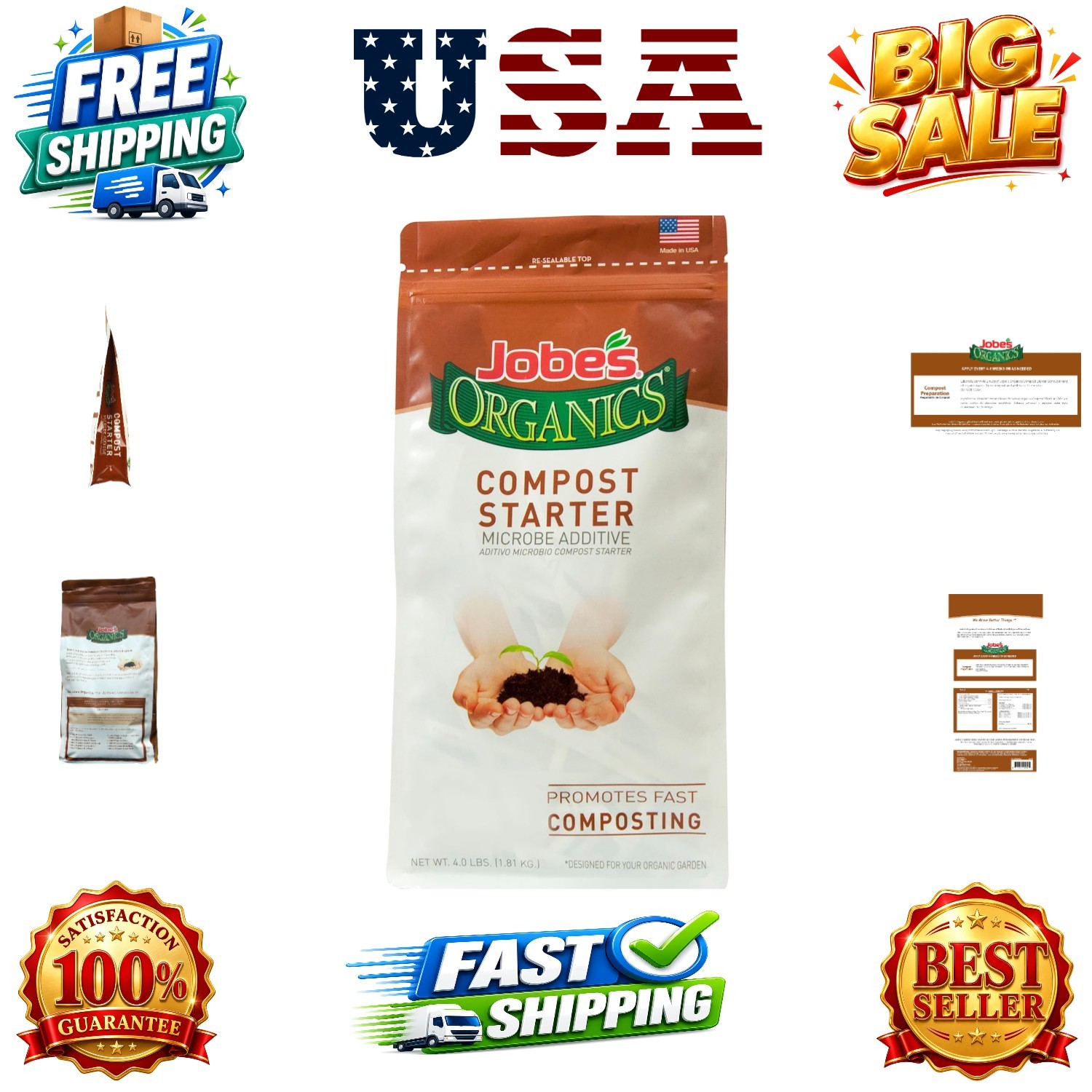 Fast Acting Granular Compost Starter for Easy Plant Care