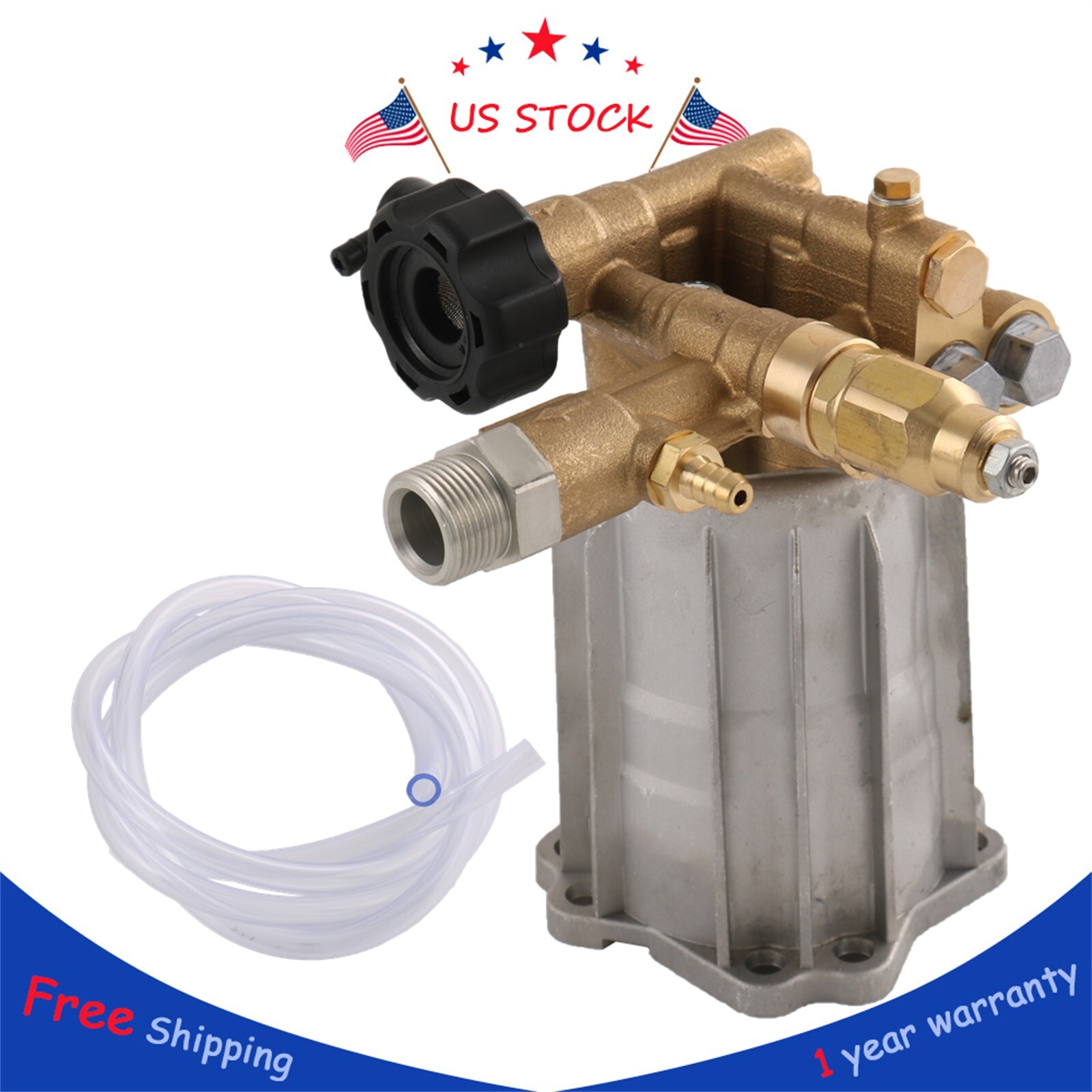 Axial Pressure Washer Pump AXIAL Model RMV2.5G30 - 2.5GPM, 3...