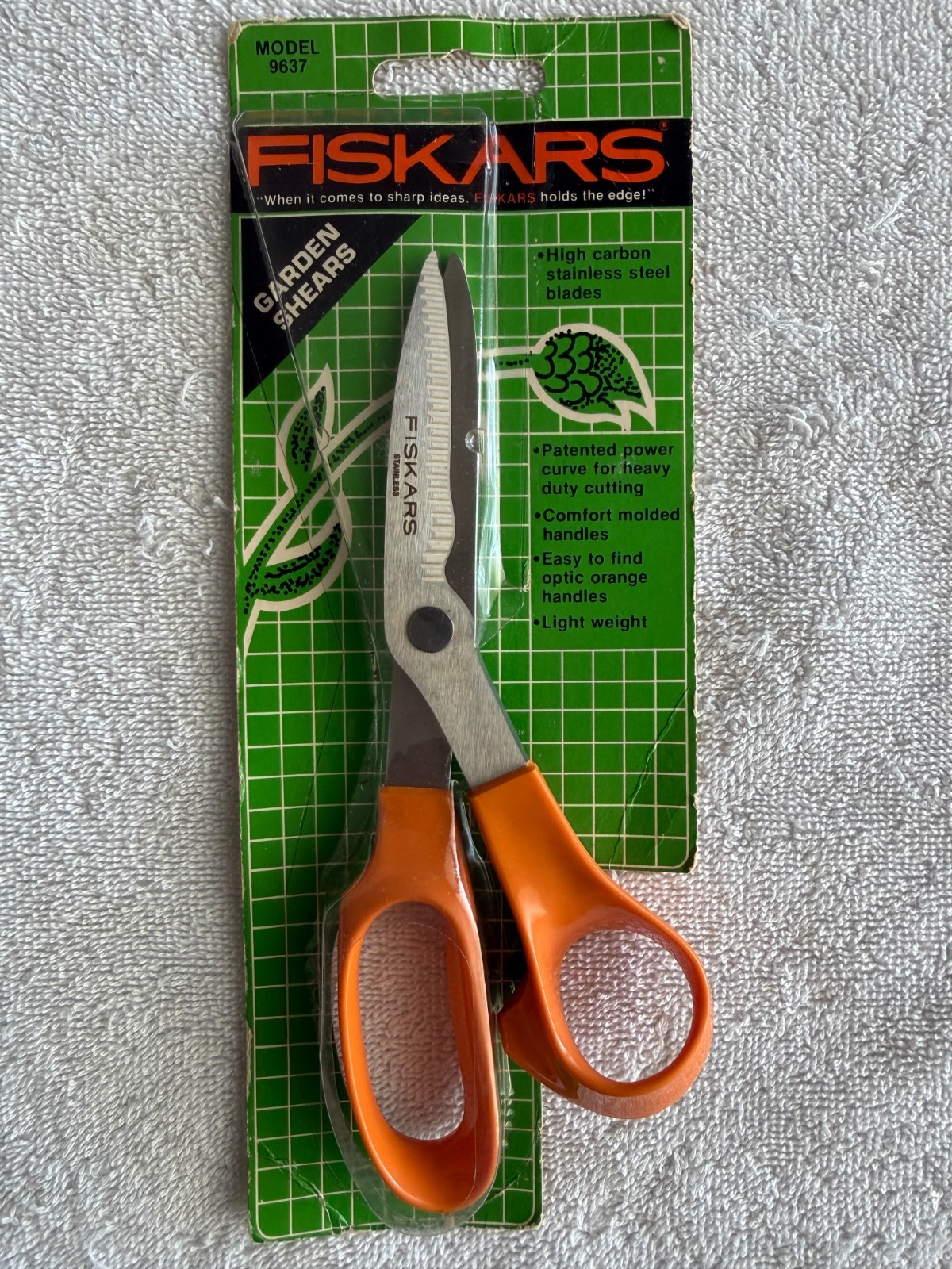 FISKARS Garden Shears Stainless Steel Blades - Model 9637 -...