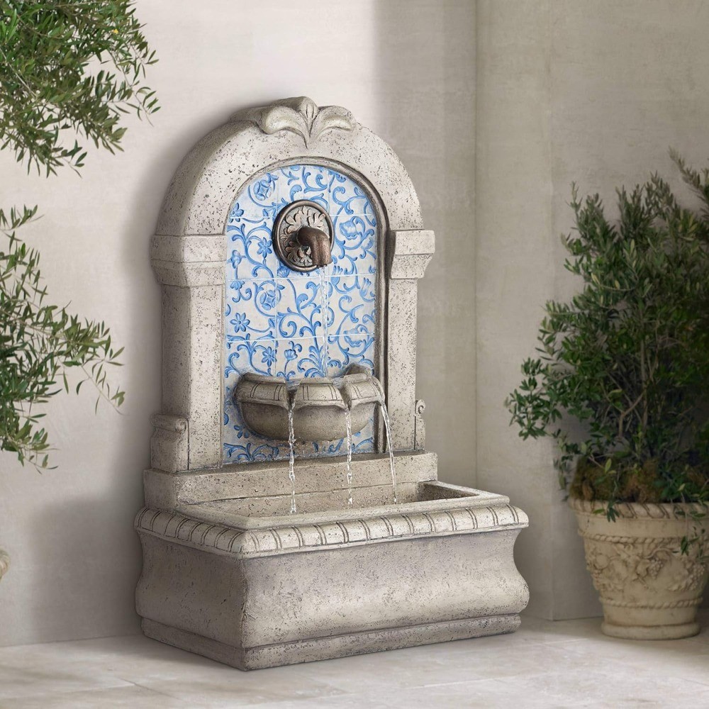 Outdoor Water Fountain Cascading Garden Patio Deck Feature