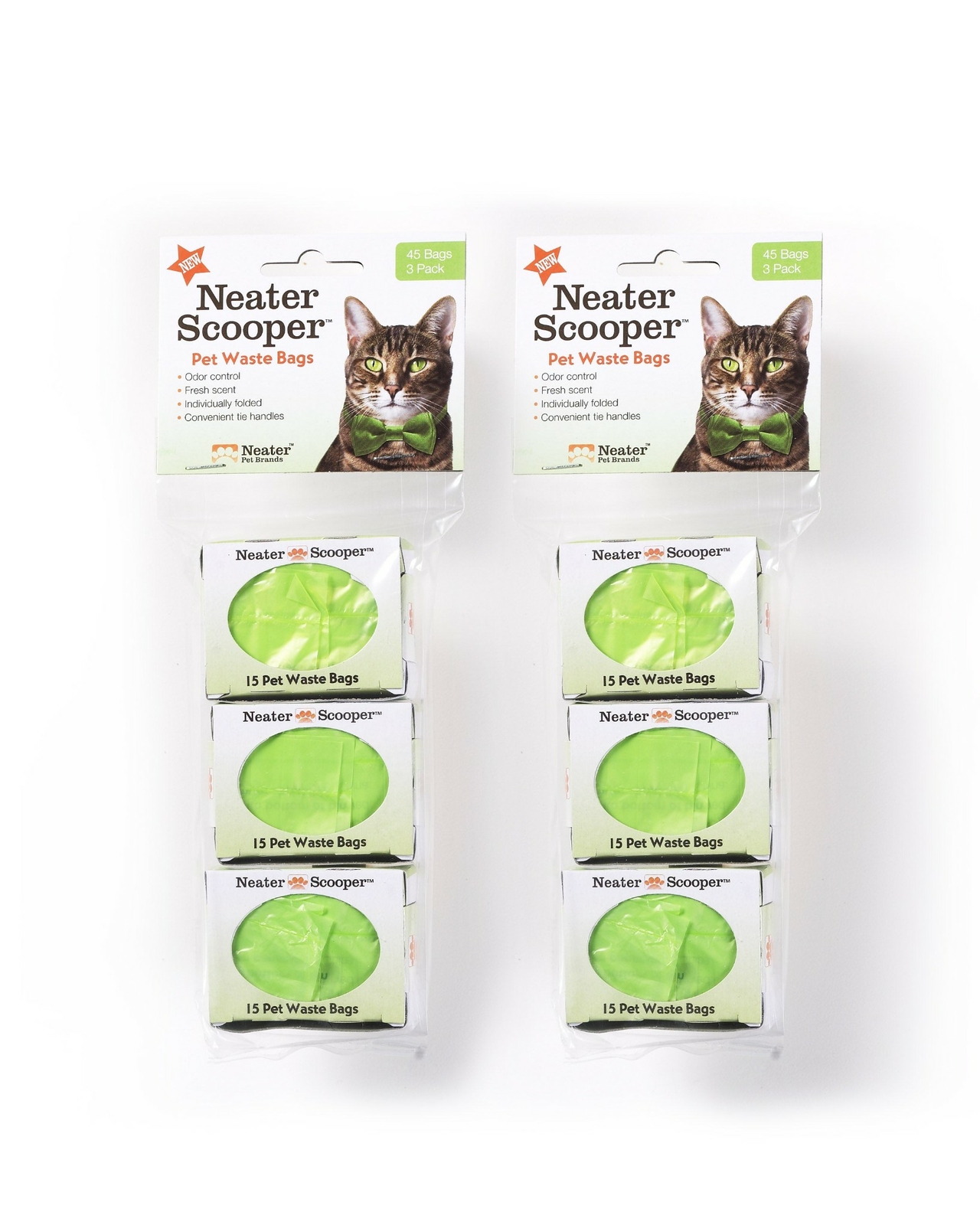 Neater Scooper Refill Bags 45 or 90 Count Cat Litter Waste B...