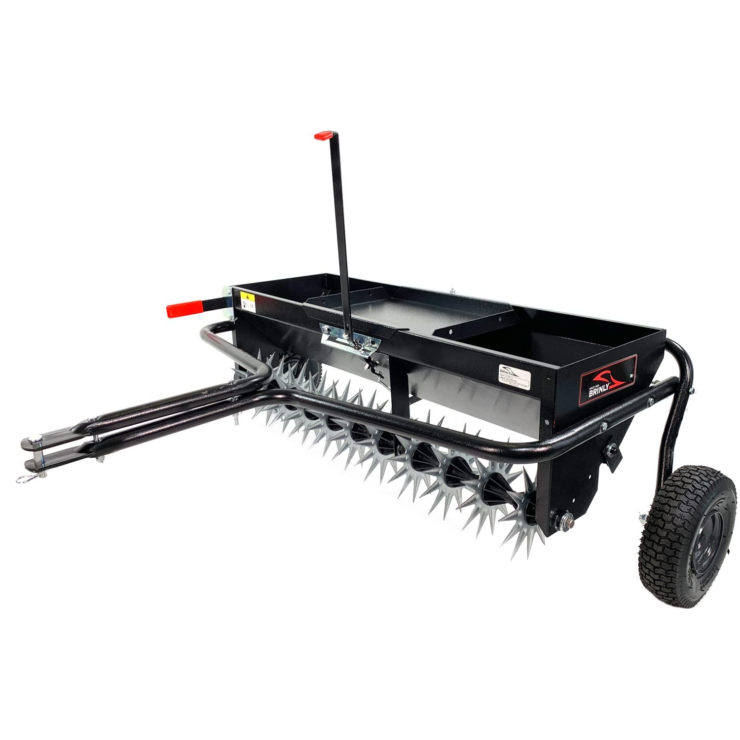 Brinly Tow Behind Combination Aerator Spreader - 40 Inch Fla...