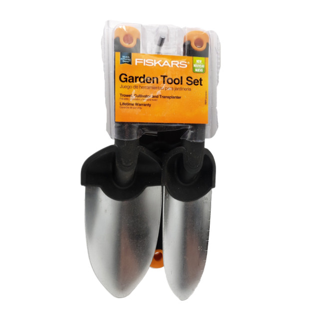 Fiskars 3-Piece DuraFrame Garden Yard Tools Set: Trowel, Cul...