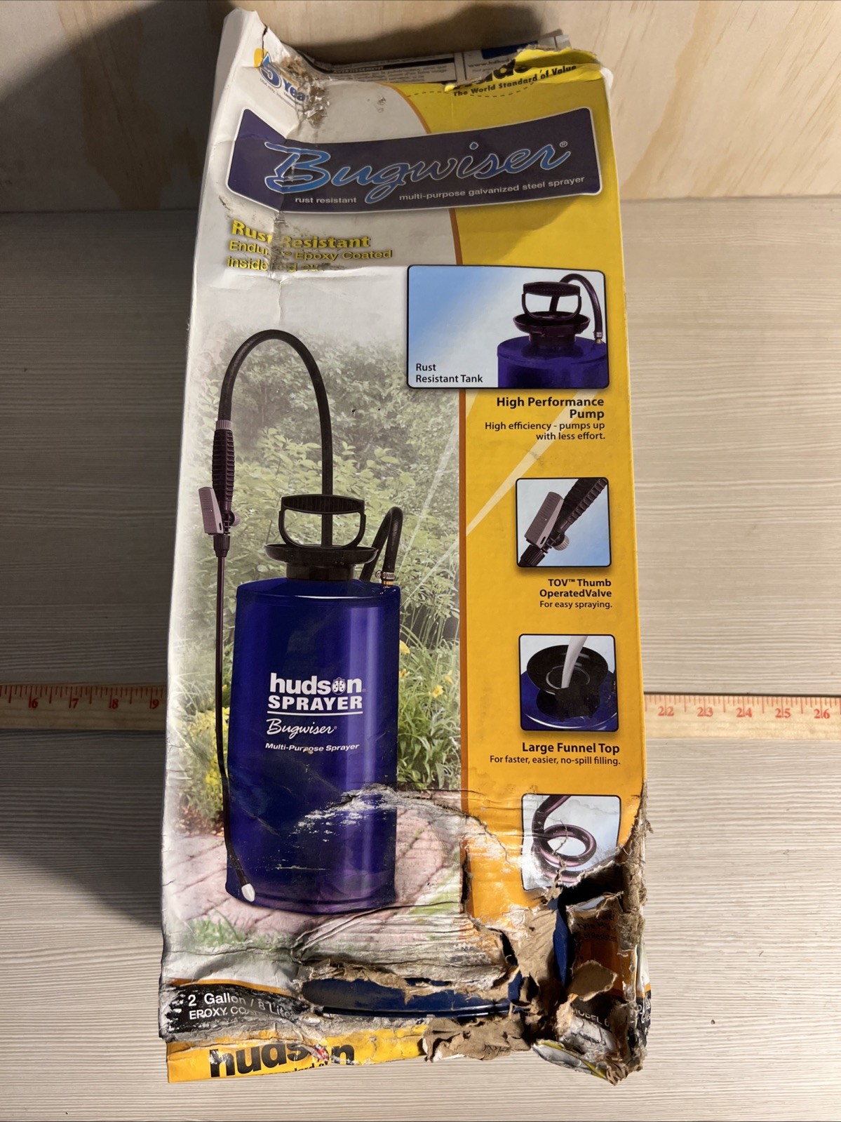 Hudson Bugwiser Sprayer 2 Gallon Damaged Box