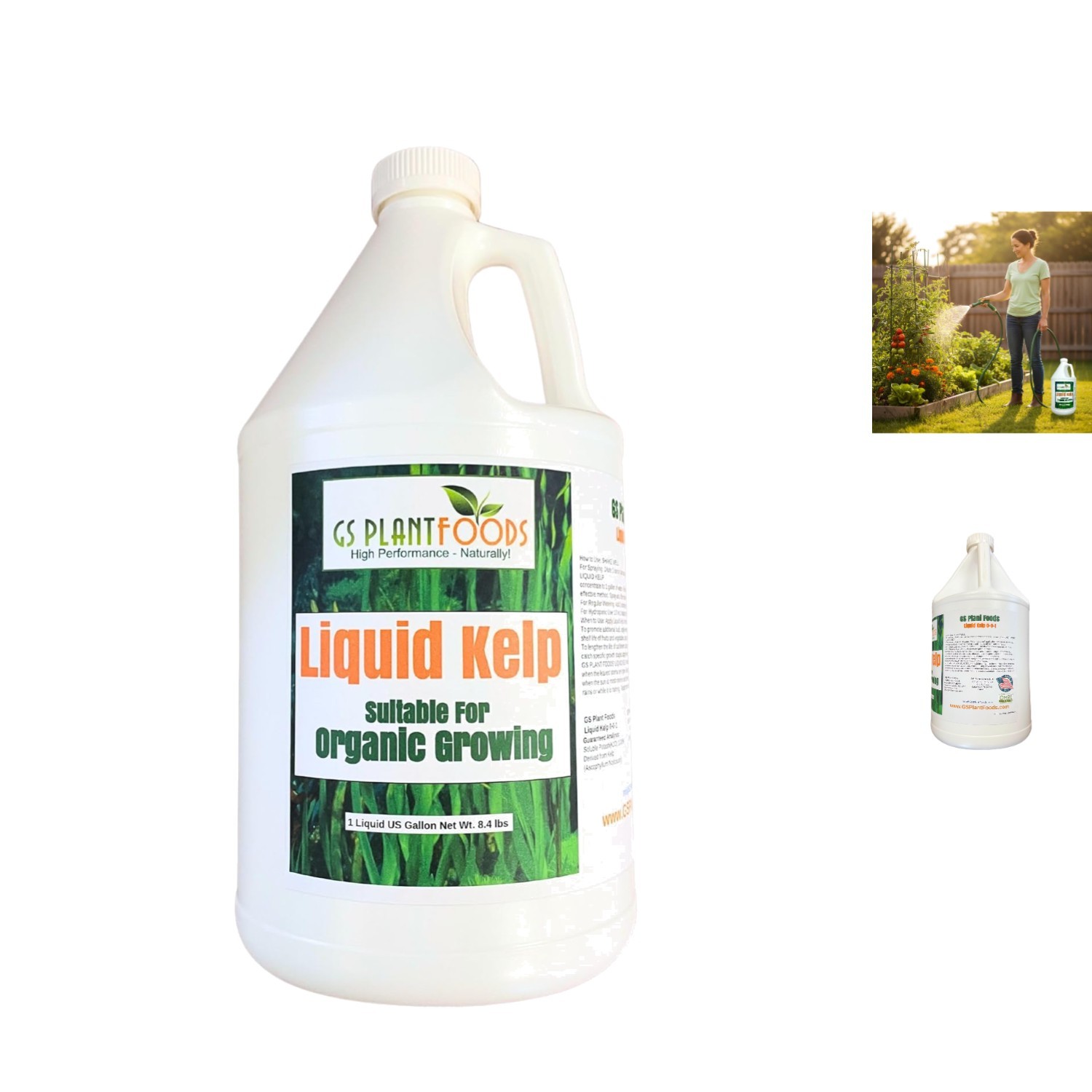 Organic Kelp Fertilizer - 1 Gallon OMRI Listed Growth Booste...