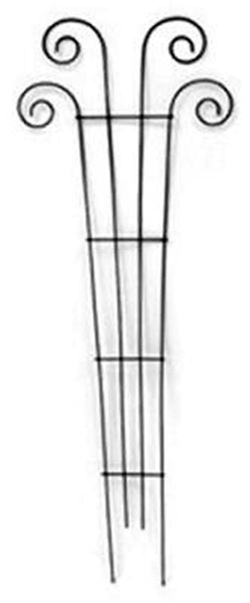 Wave Green Steel Garden Trellis - 48" x 16"