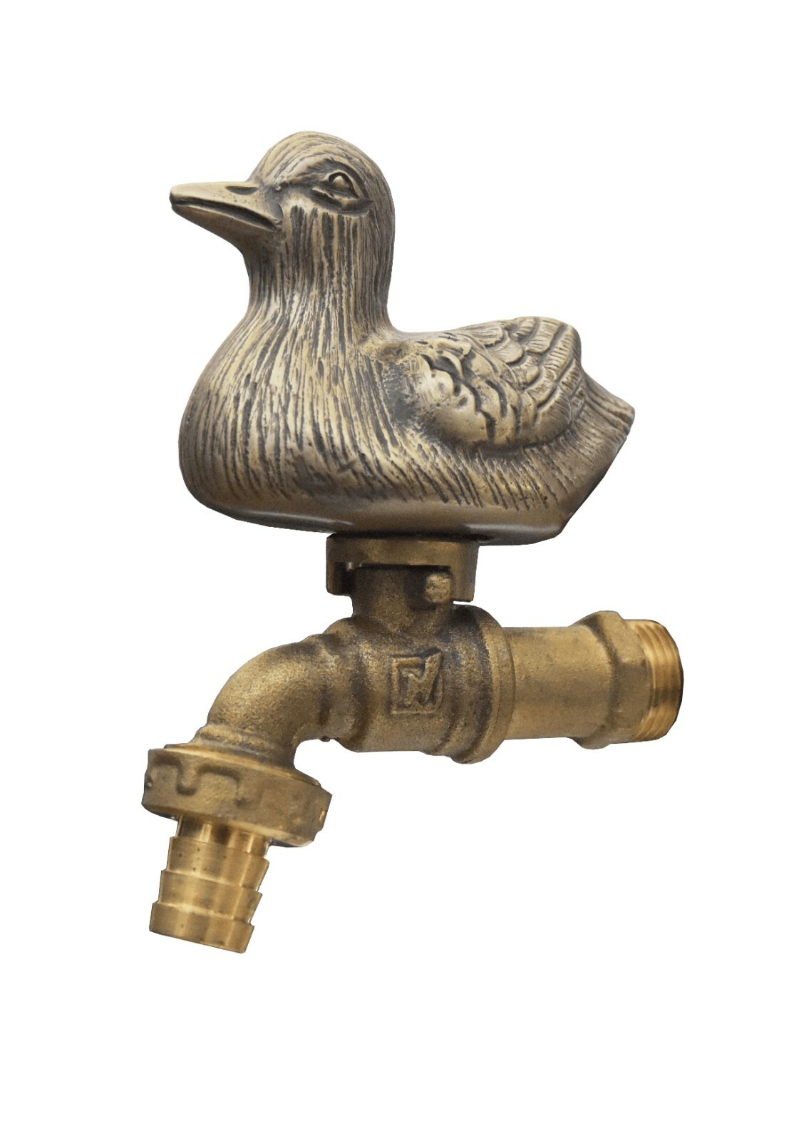 Vintage Brass Garden Tap Faucet Duck Spigot Home Decor Outdo...