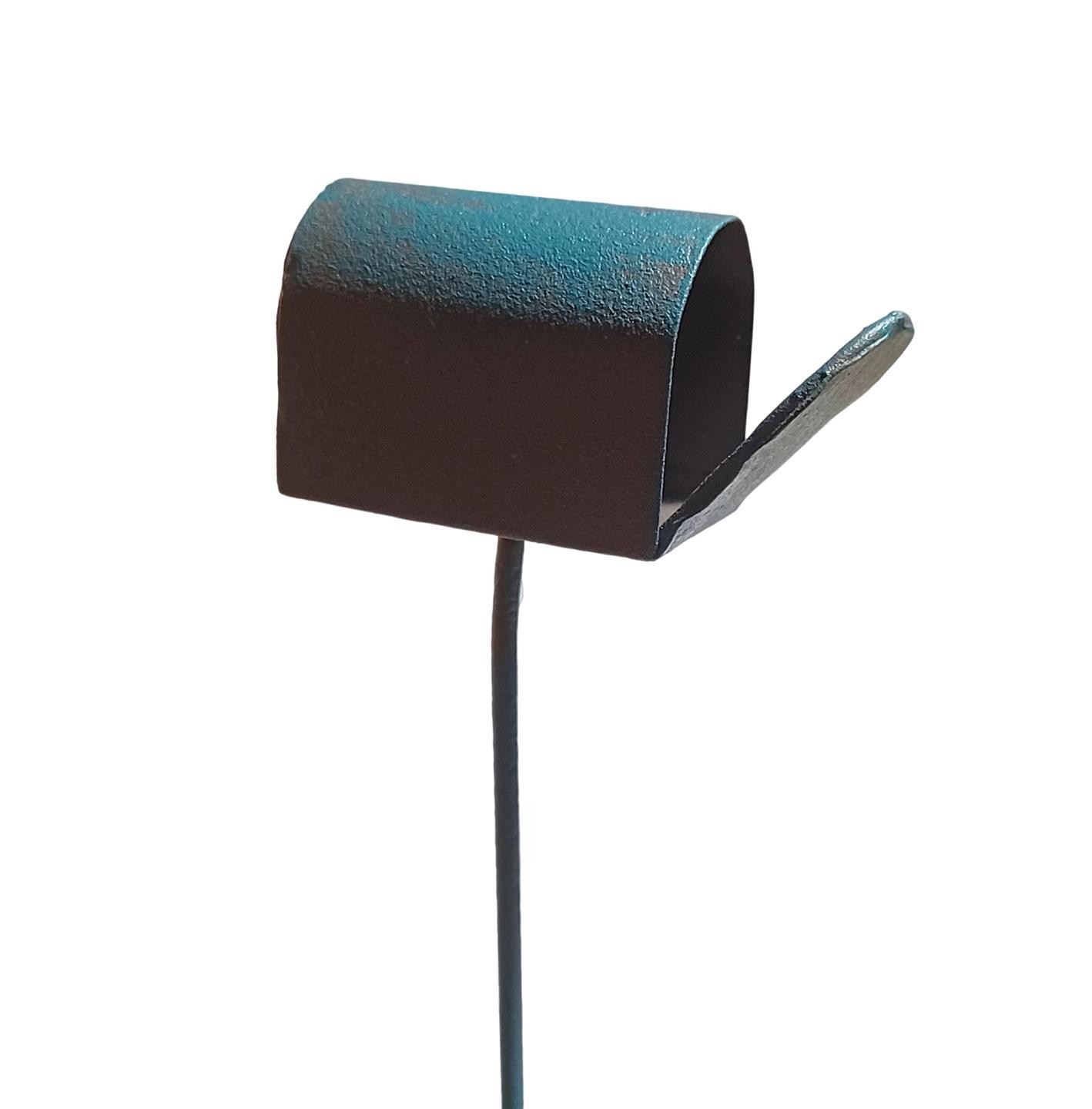 Miniature Rustic Blue Metal Mailbox Fairy Garden (3 lbs)