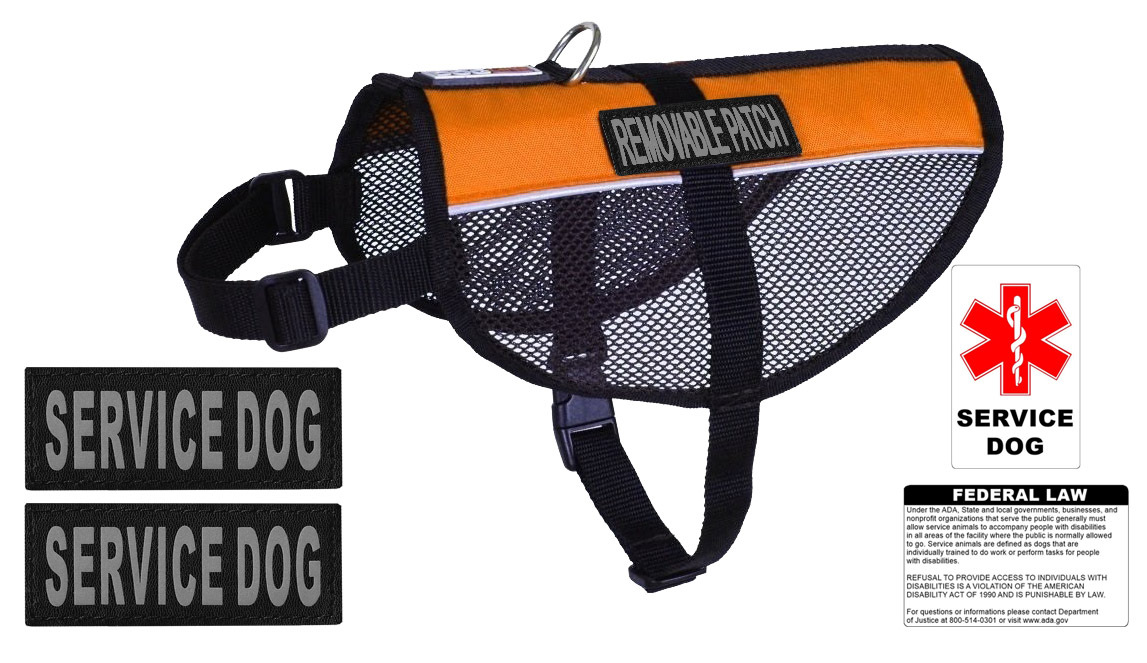 Dogline Mesh Vest for Service Dogs - 8 Colors Available - 4...