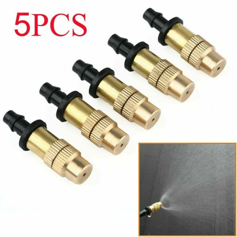 Adjustable Gardening Brass Misting Nozzle Set - 5-20 Pieces