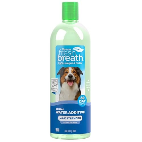 TropiClean Fresh Breath Dog Water Additive - 33.8 oz