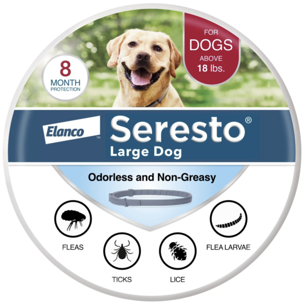 Seresto Flea & Tick Collar for Large Dogs (Above 18lbs) - 8...