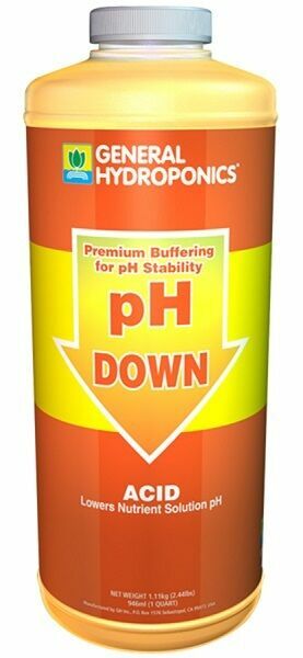 General Hydroponics pH Down Liquid Premium Buffering Solutio...