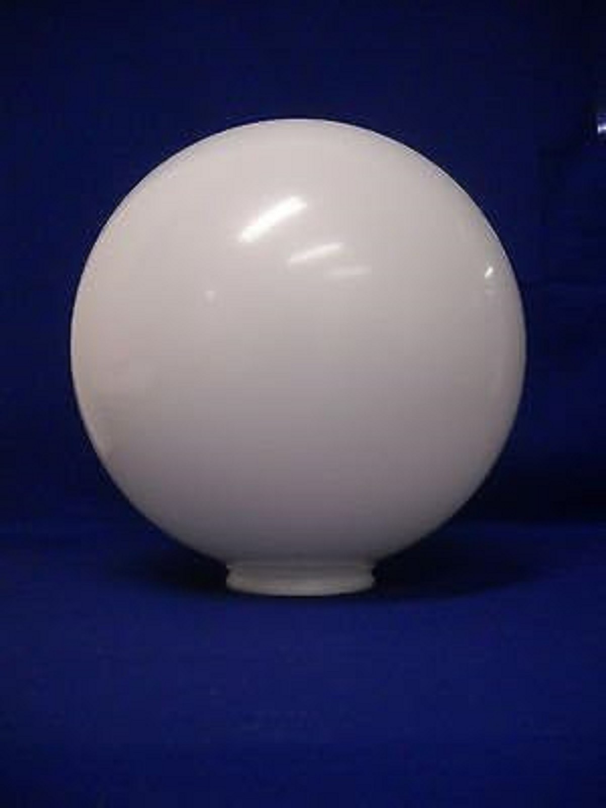White Globe Lamp - 12 Inch Acrylic Round Pole Light