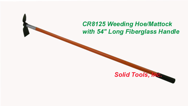 Forgecraft USA Weeding Mattock - 54" Fiberglass Handle