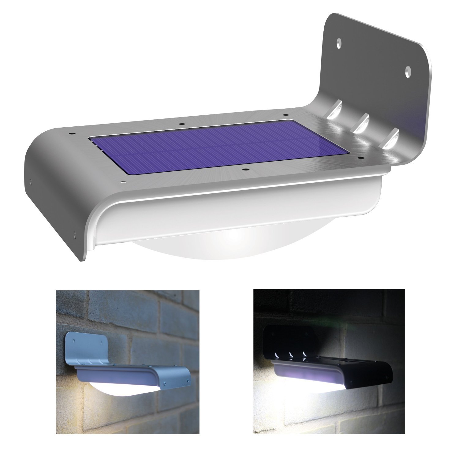 Weatherproof Solar Motion Sensor Light - Bright LED Security...