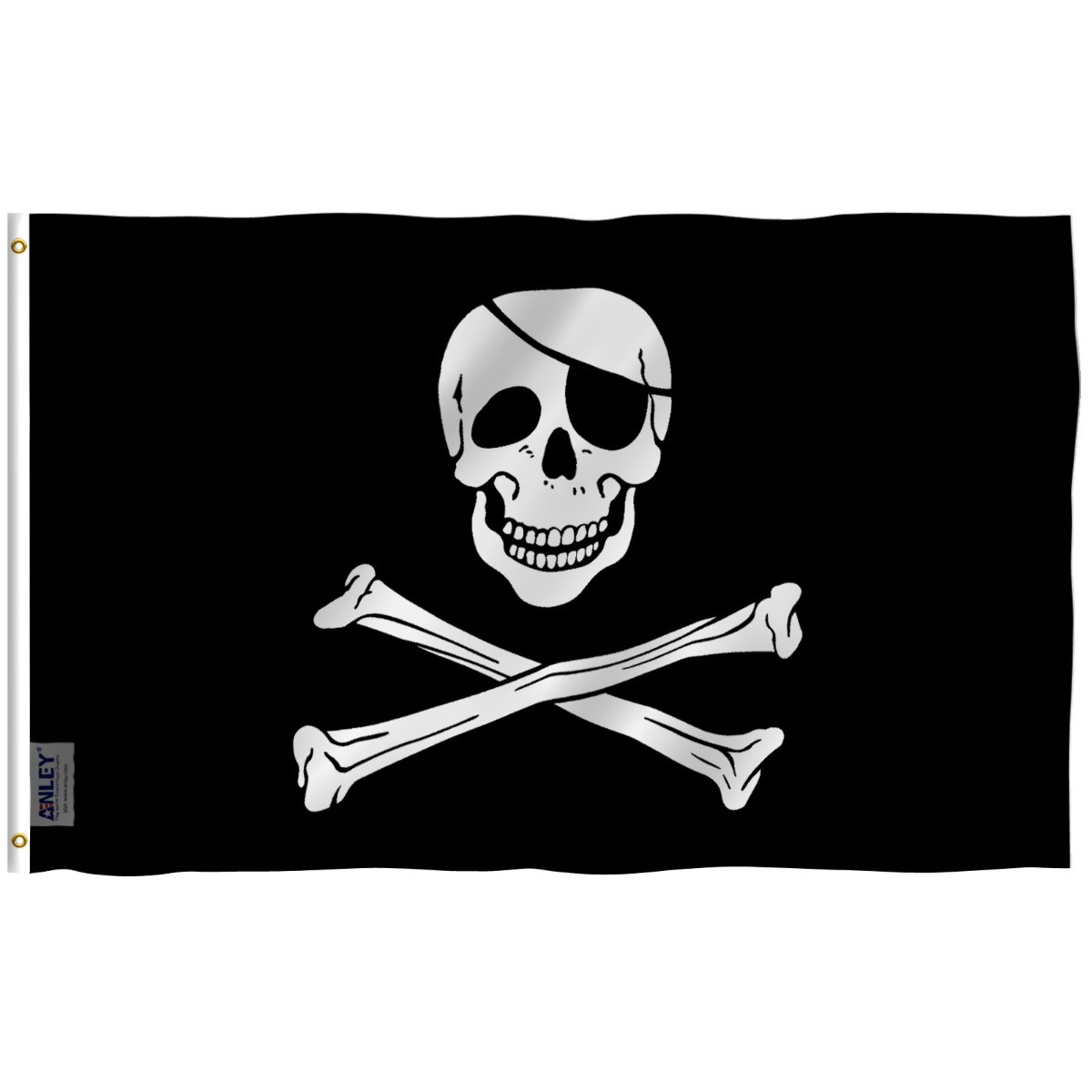 Anley Fly Breeze 3x5 Foot Pirate Flag Polyester