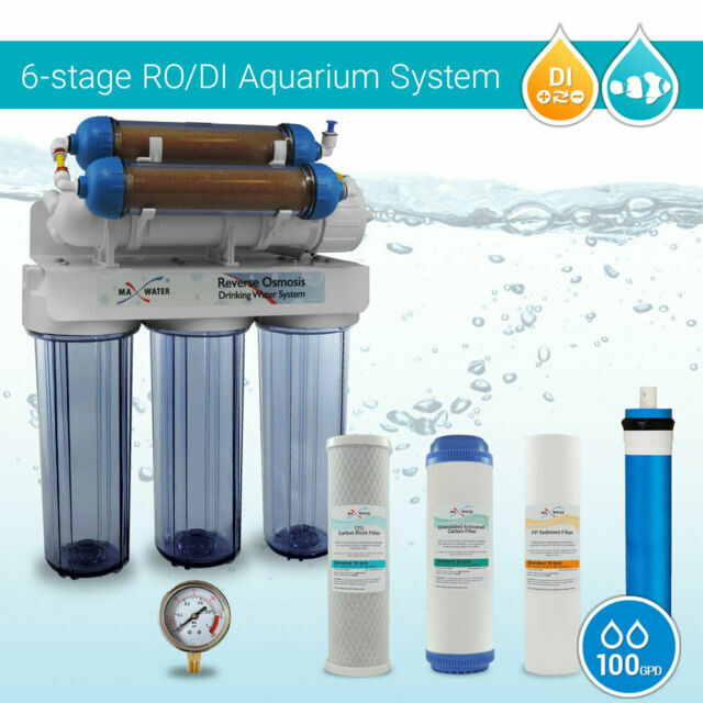 Pure RO Water Filter 100GPD Aquarium Coral System