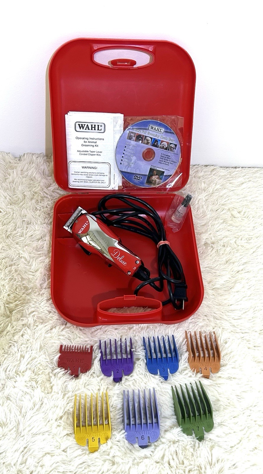 Wahl Deluxe U-Clip Professional Clippers for Dog Grooming Ki...