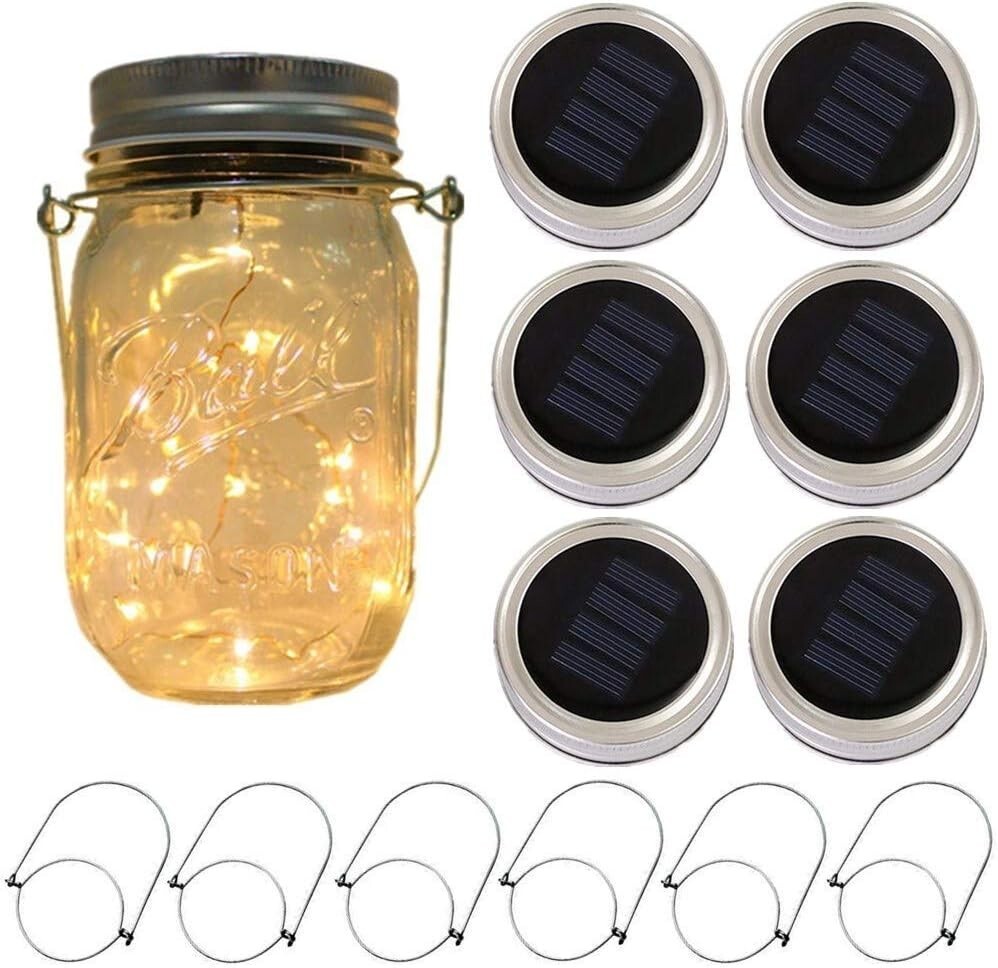 Solar Garden Lights - 6 Pack Outdoor LED Path Lighting - Lan...