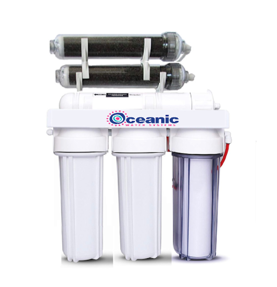 Oceanic 6 Stage RO Water Filter System Dual DI