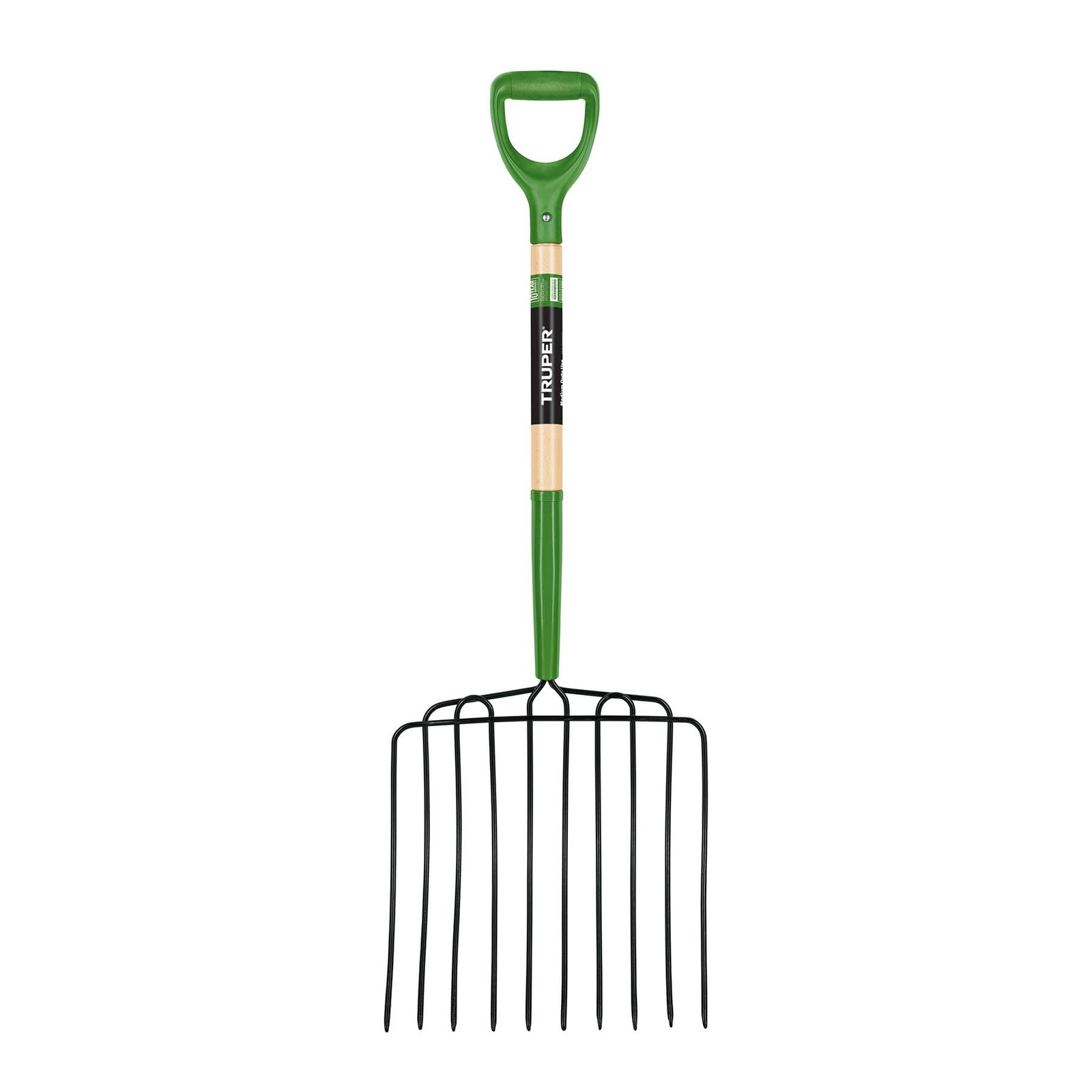Truper Manure Fork - 30 Inch Wood Handle, 10 Tines BPJ-10 Tr...