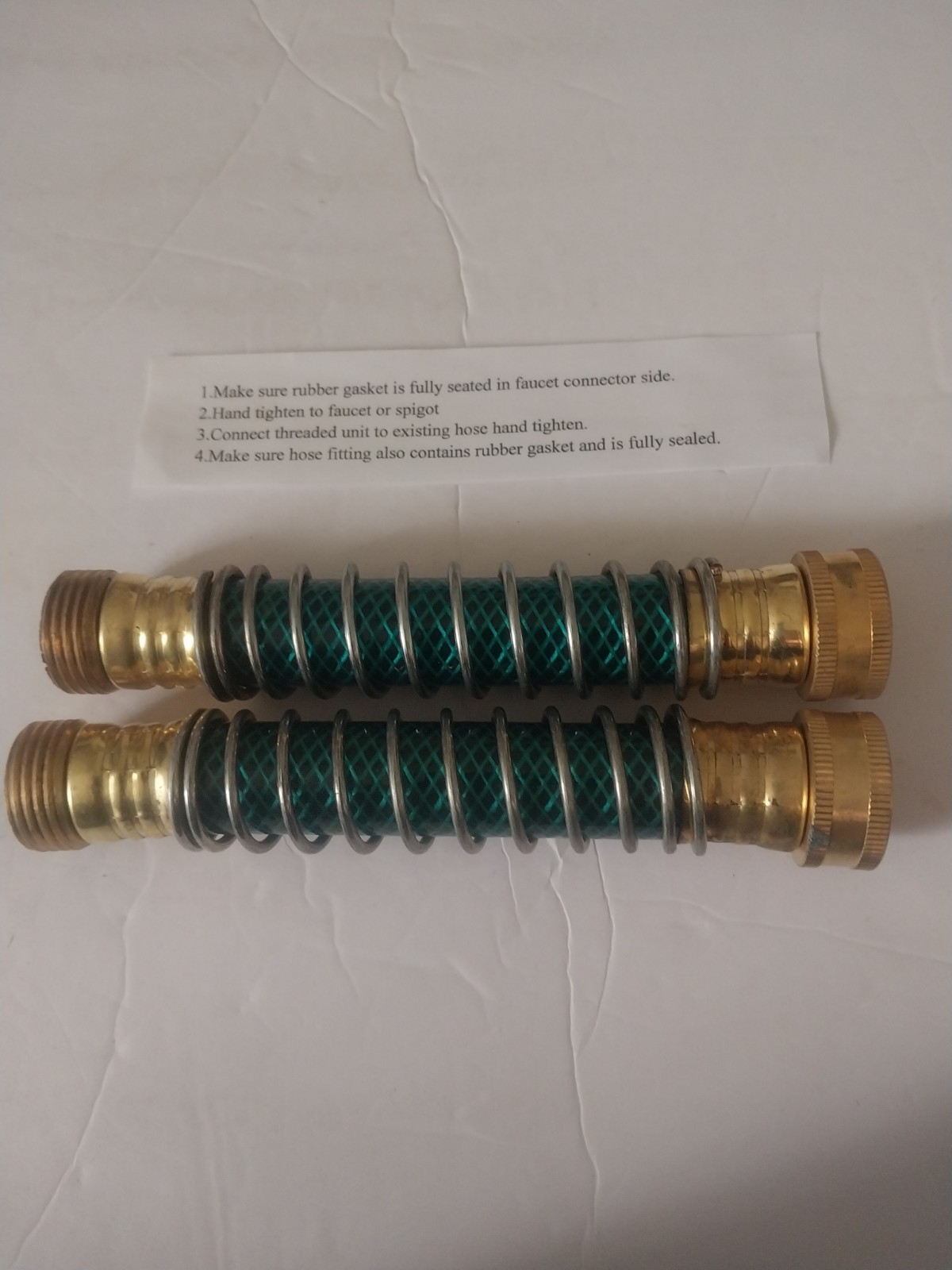 Flex-Neck Garden Hose Connectors (6.5") Prevent Kinking - Lo...