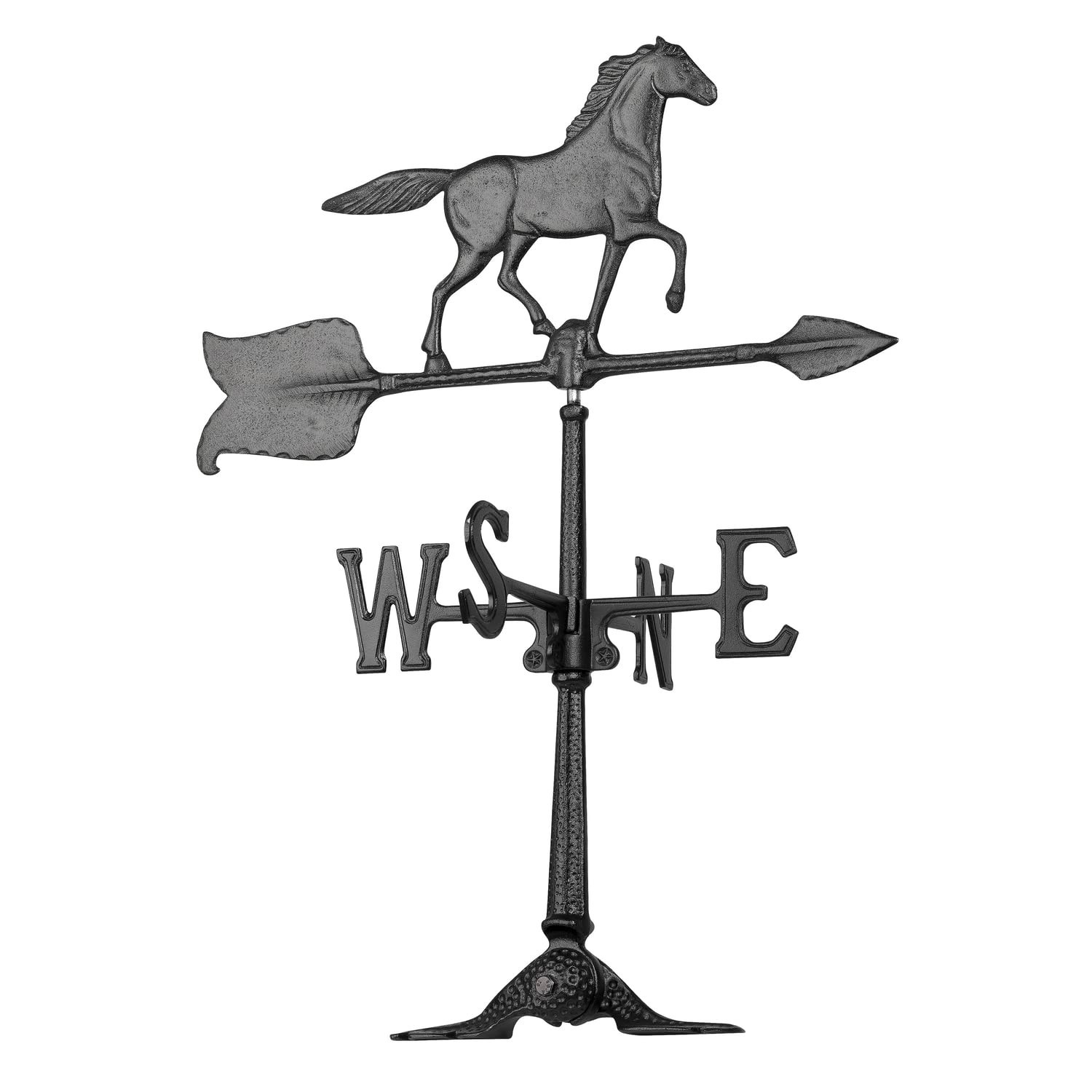 Whitehall Products Horse Accent Weathervane - 24-Inch Black