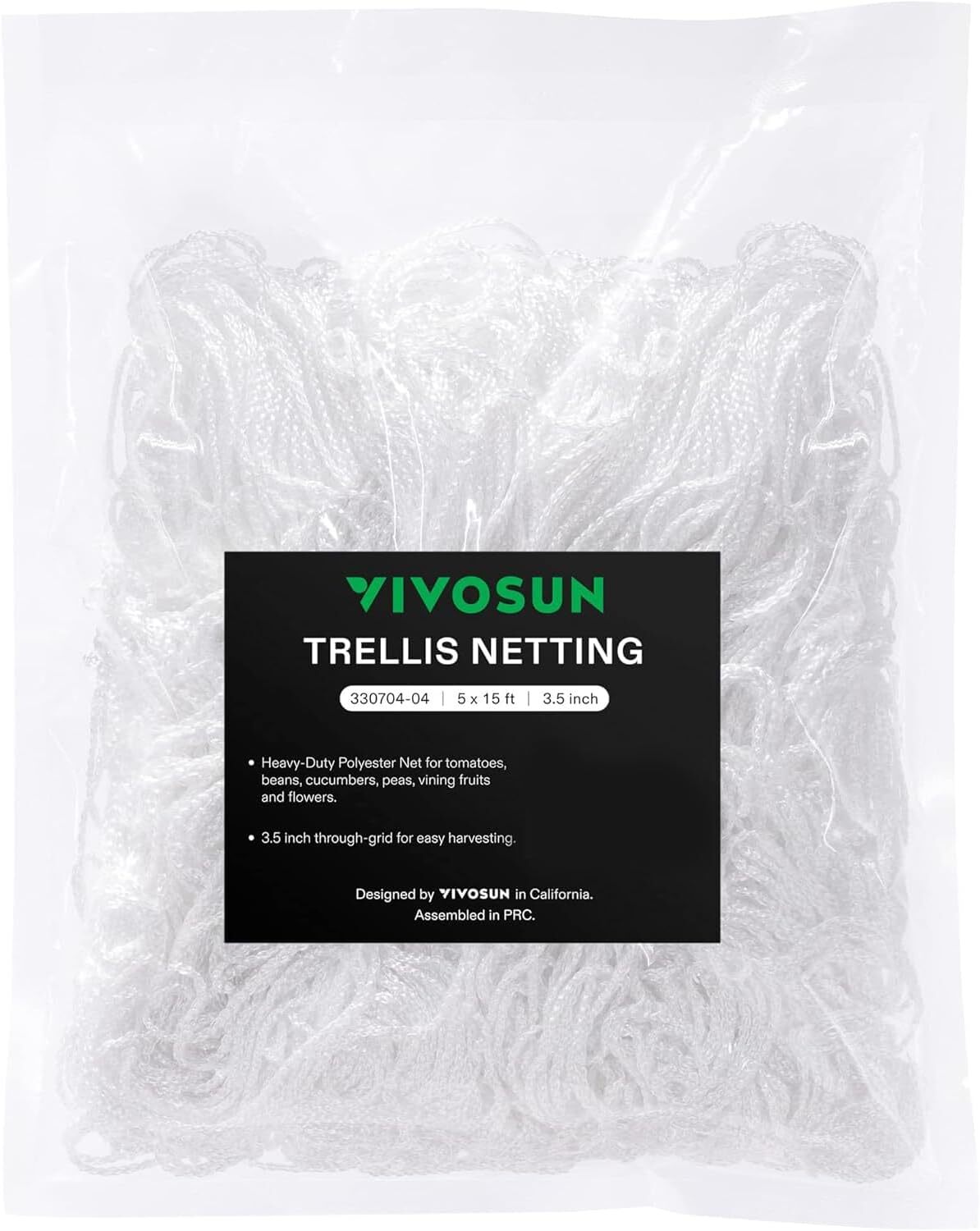 Vivosun Heavy Duty Trellis Netting Polyester Grow Net - 15/3...