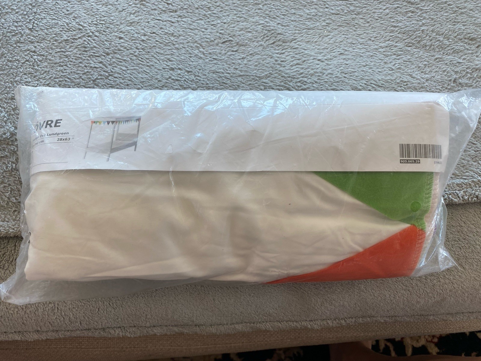 IKEA Ovre Slatted Bed Canopy 28"x63" Primary Colors Flags