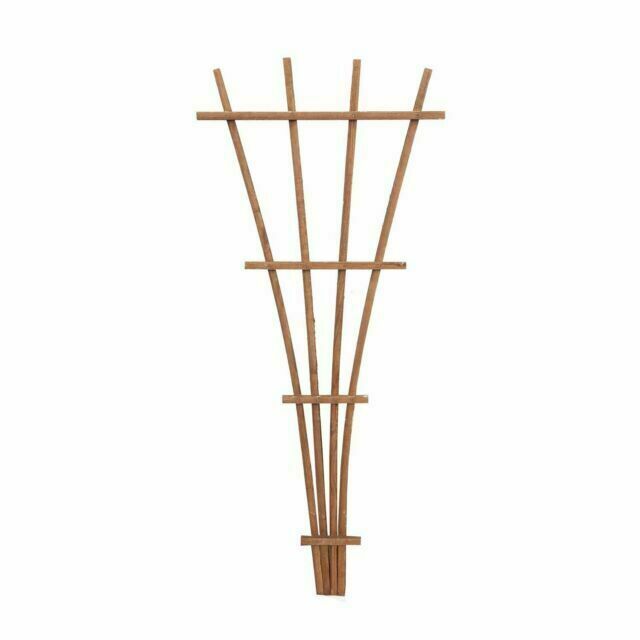 Brown Wood Fan Trellis - 48 Inches Panacea 83737