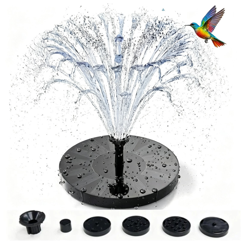 Solar Fountain Pump - Submersible Bird Bath Pond Garden Pool
