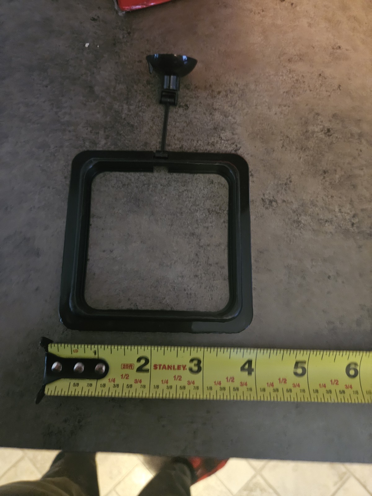 Square Aquarium Feeder Ring - Black Floating Fish Feeder