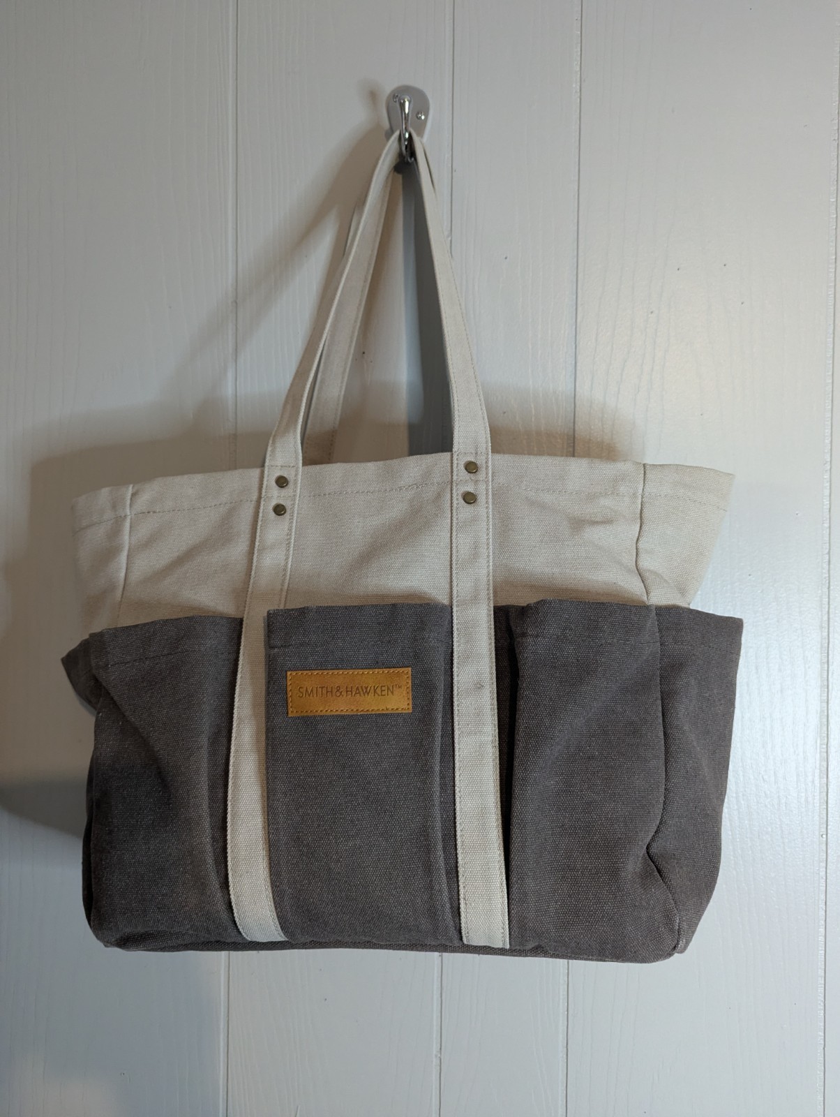 Smith & Hawken Canvas Tote Bag - Tools Garden Organizer Beac...