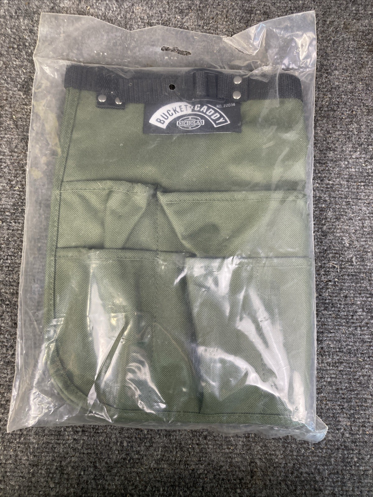 Nicholas Olive Army Green Tool Bucket Caddy #22014