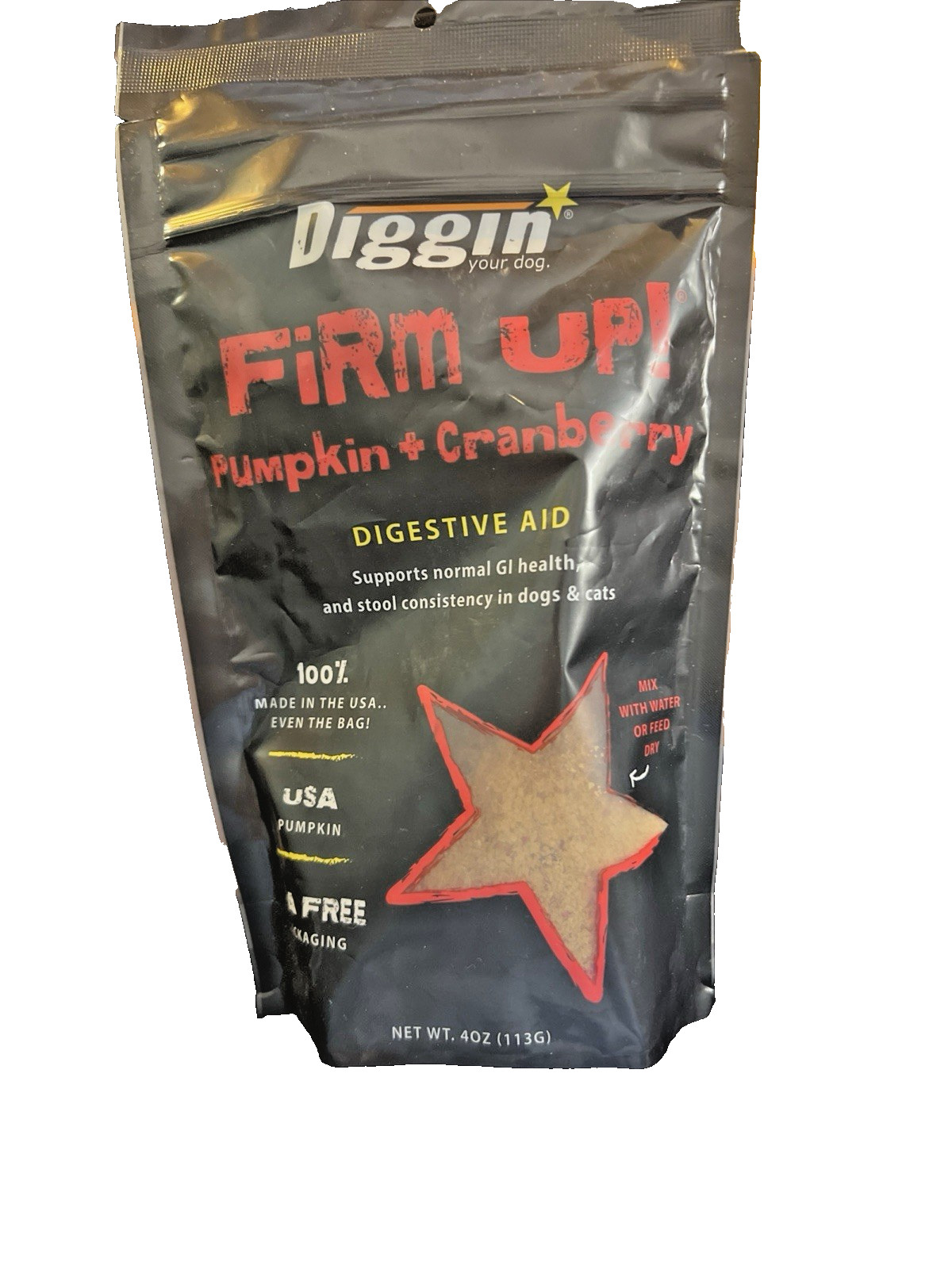 Diggin' Your Dog Firm Up Pumpkin + Cranberry for Dogs and Ca...