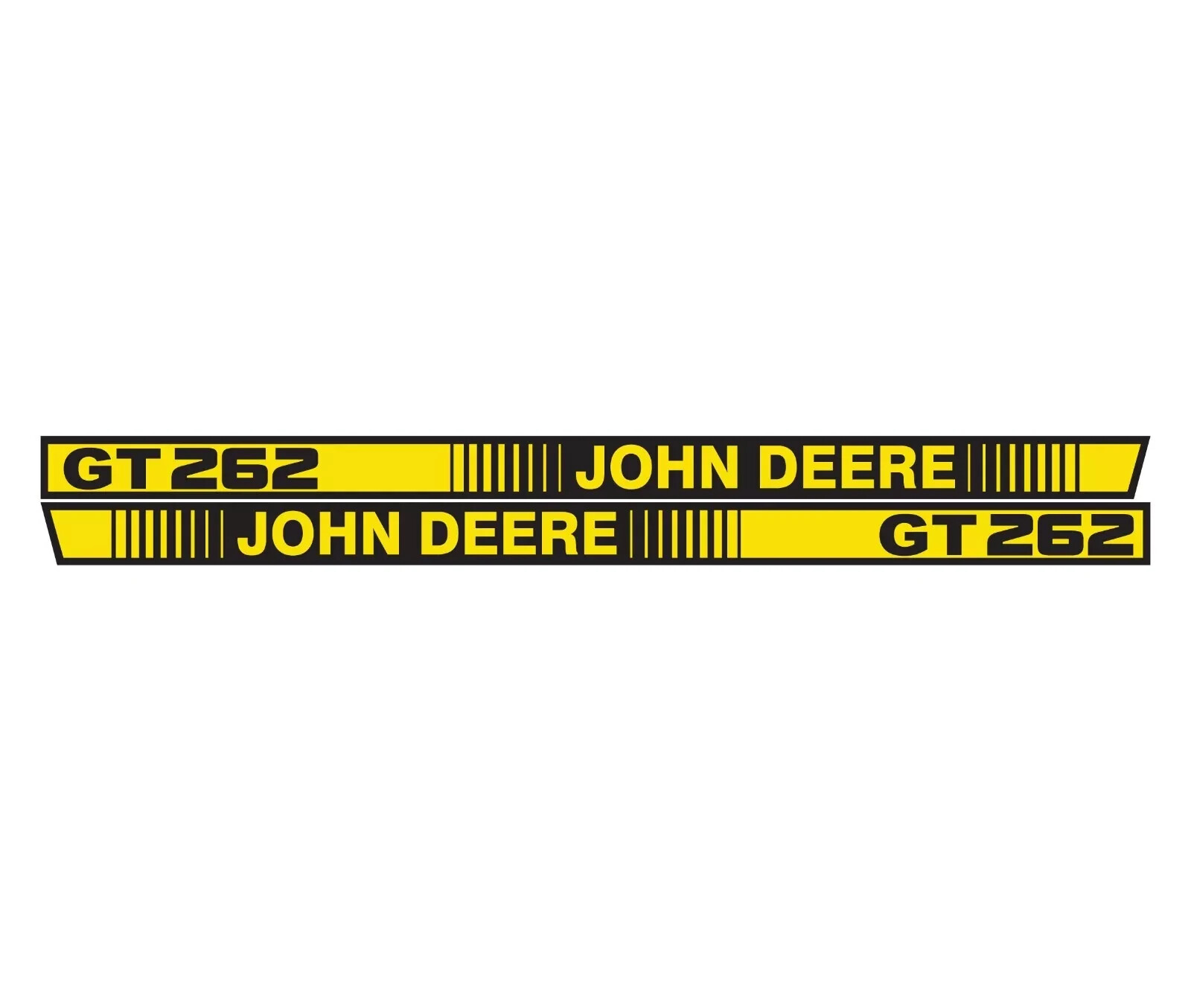 John Deere GT262 Hood Trim Decal Set