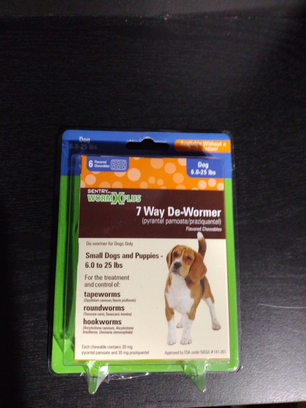 Sentry Worm De-Wormer for Small Dogs & Puppies - 6 Count Pac...