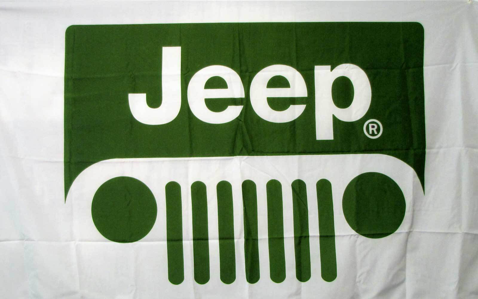 JEEP GRILL FLAG 3x5 Polyester